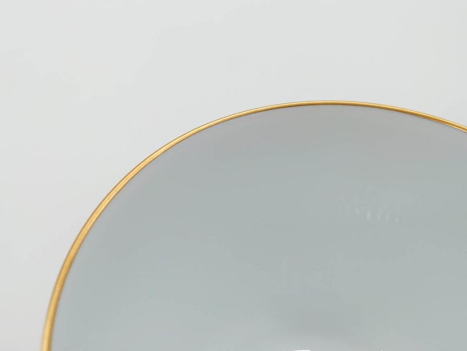 大倉陶園(OKURA、OAC)　色蒔き(マロン)　シンプルながら上品な雰囲気を醸し出すモーニングカップ&ソーサー(洋食器、箱付き、マローネ、マルーン)(R-070222)