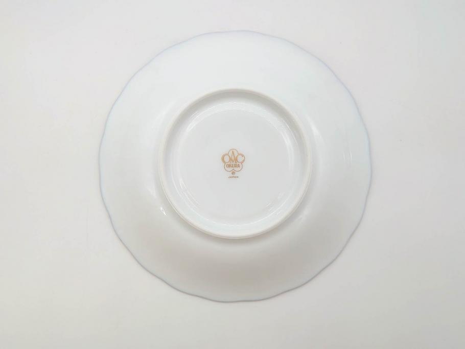 大倉陶園(OKURA、OAC)　カトレア　気品が感じられるティーカップ&ソーサー6客セット(洋食器、洋蘭、オーキッド)(R-070230)