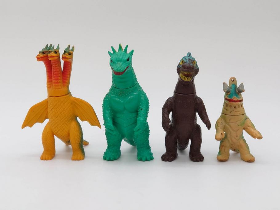 当時物 ゴジラ チタノザウルス キングギドラ エレキング ソフビ4 当時物 ゴジラ チタノザウルス キングギドラ エレキング ソフビ4