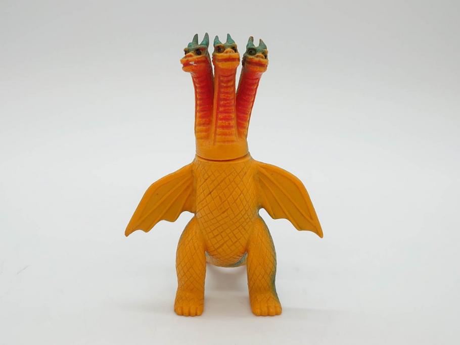 当時物　ゴジラ　チタノザウルス　キングギドラ　エレキング　ソフビ4点セット(東宝、円谷プロ、ウルトラマン、ブルマァク、怪獣、ソフビ、フィギュア、人形、置物)(R-076868)