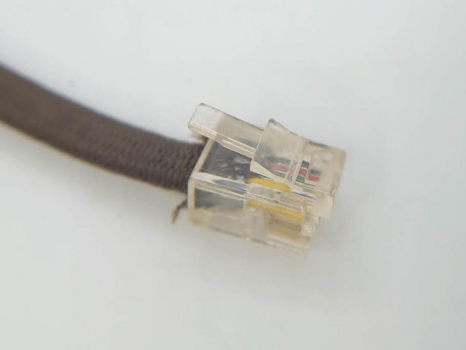 アメリカ　LONG DISTANCE TELEPHONE　レトロなデザインがお洒落なダイヤル式黒電話(電話機、USA、テレフォン)(R-076869)