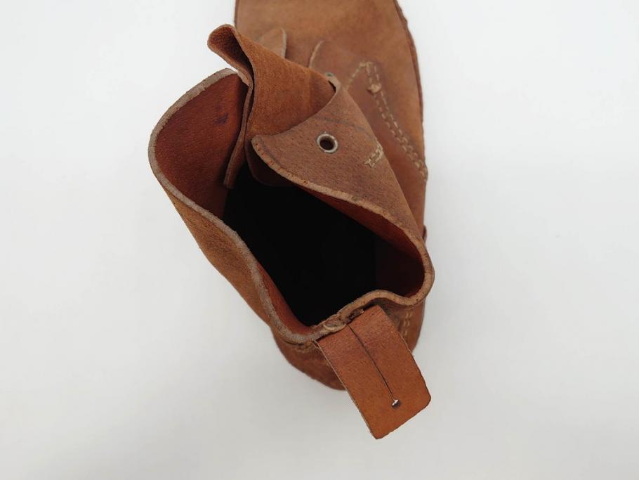 旧日本軍?　10文　24cm　編上靴(編み上げブーツ、陸軍、軍装品、軍靴、装備品、兵隊、軍隊物、アンクルブーツ)(R-076901)