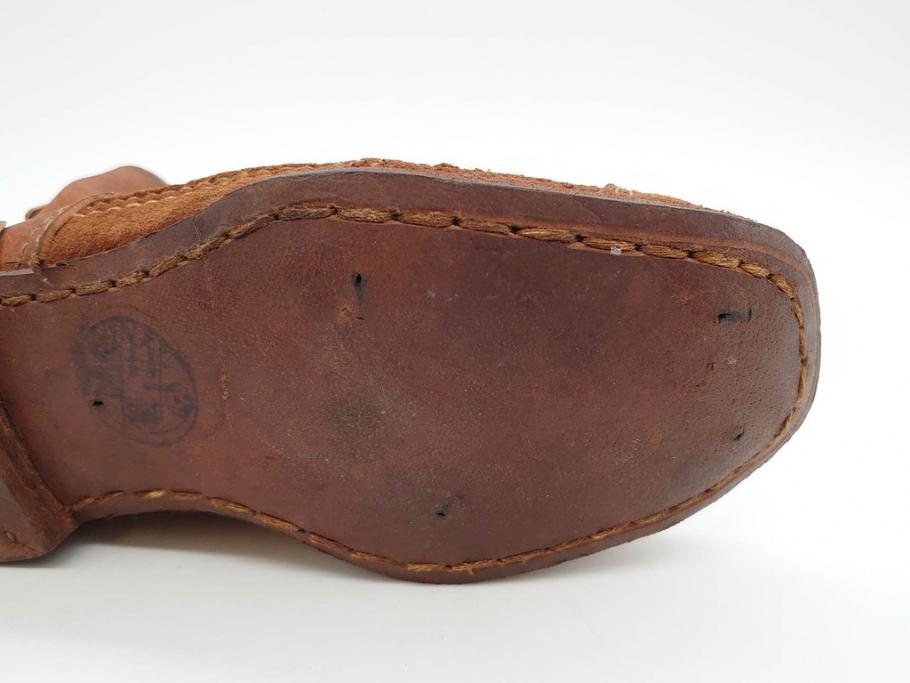 旧日本軍?　10文　24cm　編上靴(編み上げブーツ、陸軍、軍装品、軍靴、装備品、兵隊、軍隊物、アンクルブーツ)(R-076901)