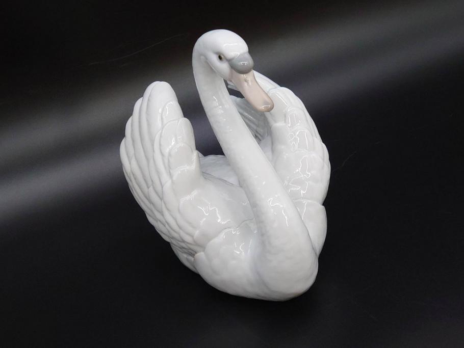 スペイン リヤドロ LLADRO 白鳥 フィギュリン(箱なし、陶器人形 スペイン リヤドロ LLADRO 白鳥 フィギュリン(箱なし、陶器人形