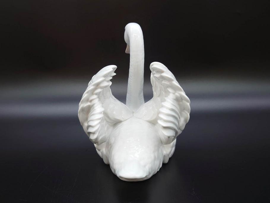 スペイン　リヤドロ　LLADRO　白鳥　フィギュリン(箱なし、陶器人形、置物、オブジェ、スワン、Swan)(R-076902)