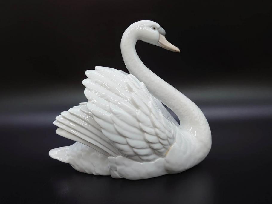 【クーポン対象外】 スペイン リヤドロ LLADRO 白鳥 フィギュリン(箱なし、陶器人形 置物