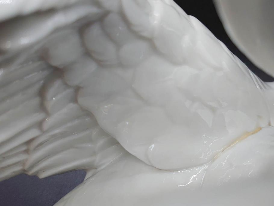 スペイン　リヤドロ　LLADRO　白鳥　フィギュリン(箱なし、陶器人形、置物、オブジェ、スワン、Swan)(R-076902)