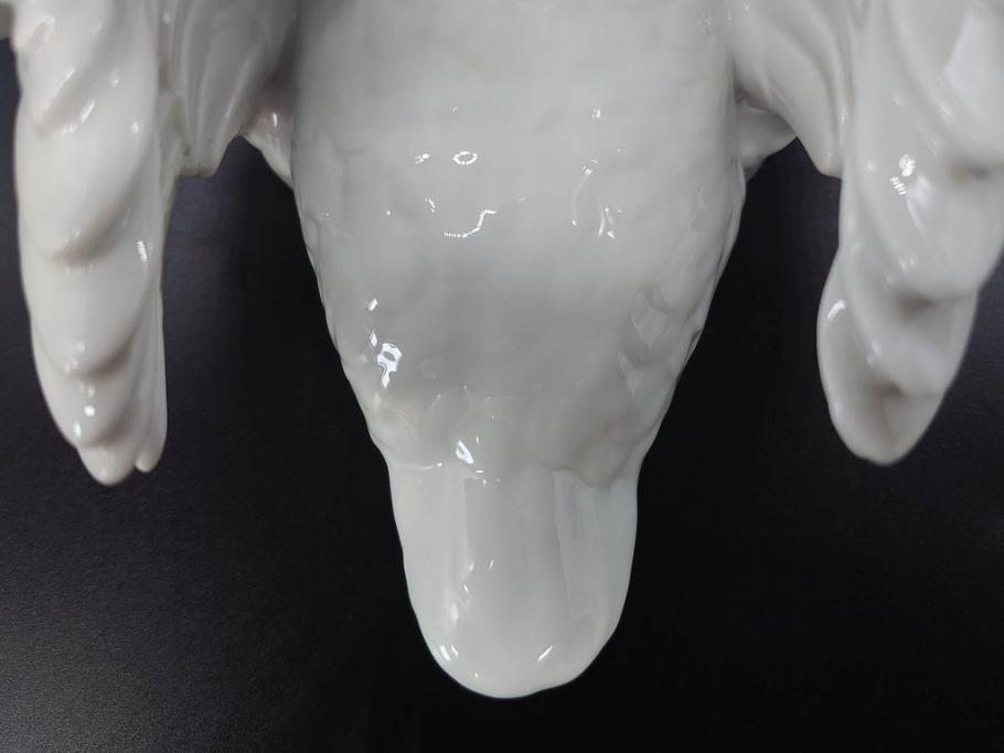 スペイン　リヤドロ　LLADRO　白鳥　フィギュリン(箱なし、陶器人形、置物、オブジェ、スワン、Swan)(R-076902)