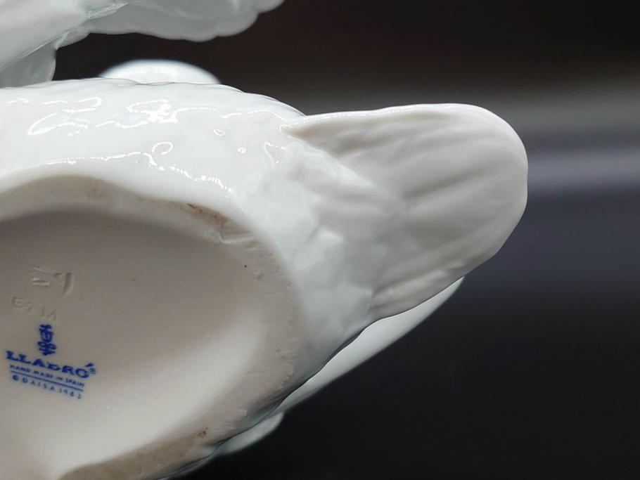 スペイン リヤドロ LLADRO 白鳥 フィギュリン(箱なし、陶器人形
