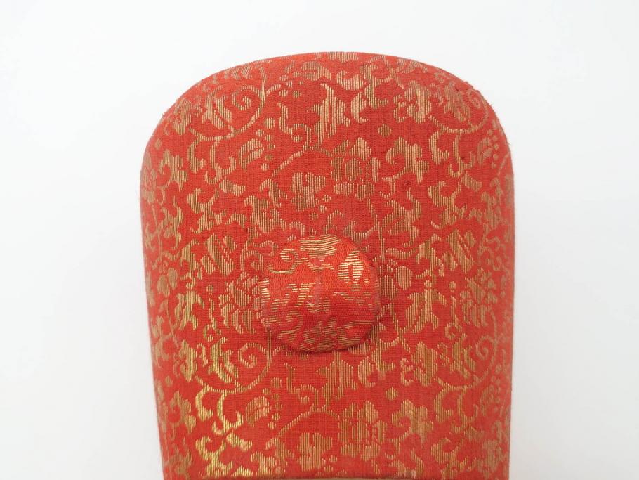 金襴張り　挿鞋(束帯、木製、履物、靴、くつ、クツ、法要、葬儀、仏具、僧侶、法衣、装束、神主)(R-070236)