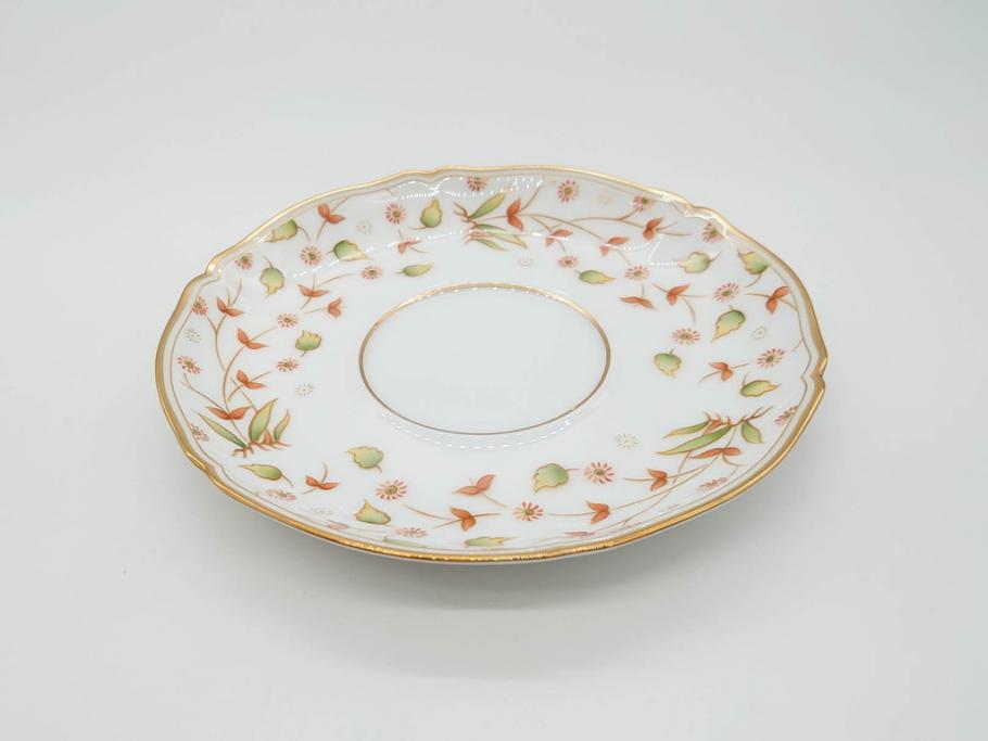 大倉陶園(OAC)　OKURA CHINA　フラワー　華やかな花のデザインが気分を上げてくれるティーカップ&ソーサー3客セット(箱付き、洋食器)(R-070260)