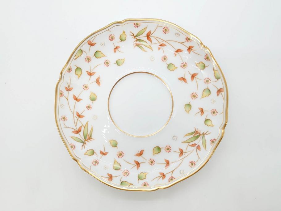 大倉陶園(OAC)　OKURA CHINA　フラワー　華やかな花のデザインが気分を上げてくれるティーカップ&ソーサー3客セット(箱付き、洋食器)(R-070260)