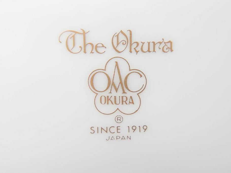 大倉陶園(OAC)　OKURA CHINA　フラワー　華やかな花のデザインが気分を上げてくれるティーカップ&ソーサー3客セット(箱付き、洋食器)(R-070260)
