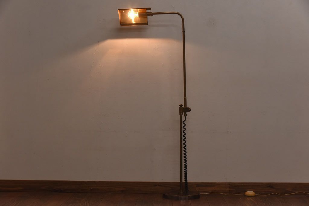 PIETERMAN社　真鍮製　古色磨き仕上げ　ファーマシーランプ(フロアスタンド)(定価約19万円)