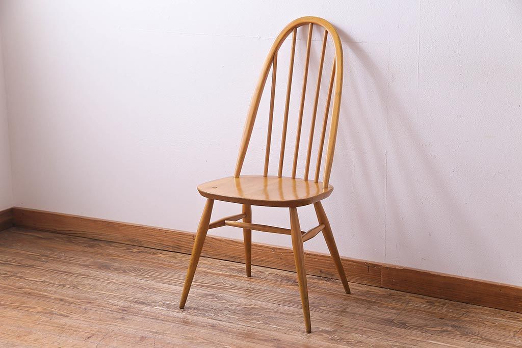 ヴィンテージ家具　イギリスビンテージ　ERCOL(アーコール)　ナチュラルテイストにおすすめなクェーカーチェア(ダイニングチェア)(1)