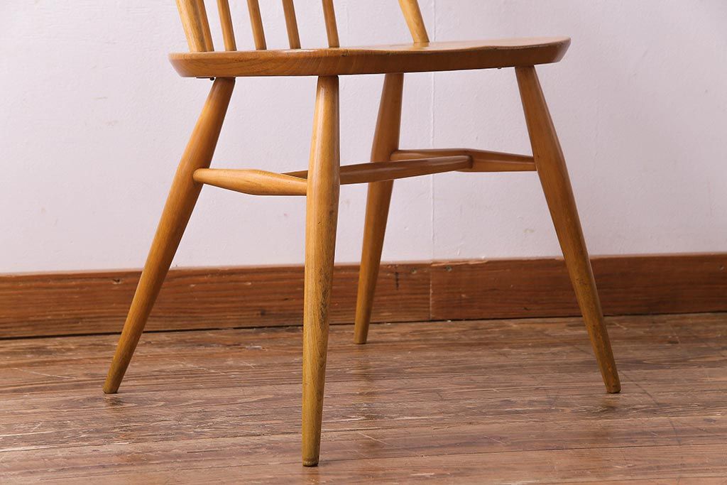 ヴィンテージ家具　イギリスビンテージ　ERCOL(アーコール)　ナチュラルテイストにおすすめなクェーカーチェア(ダイニングチェア)(1)