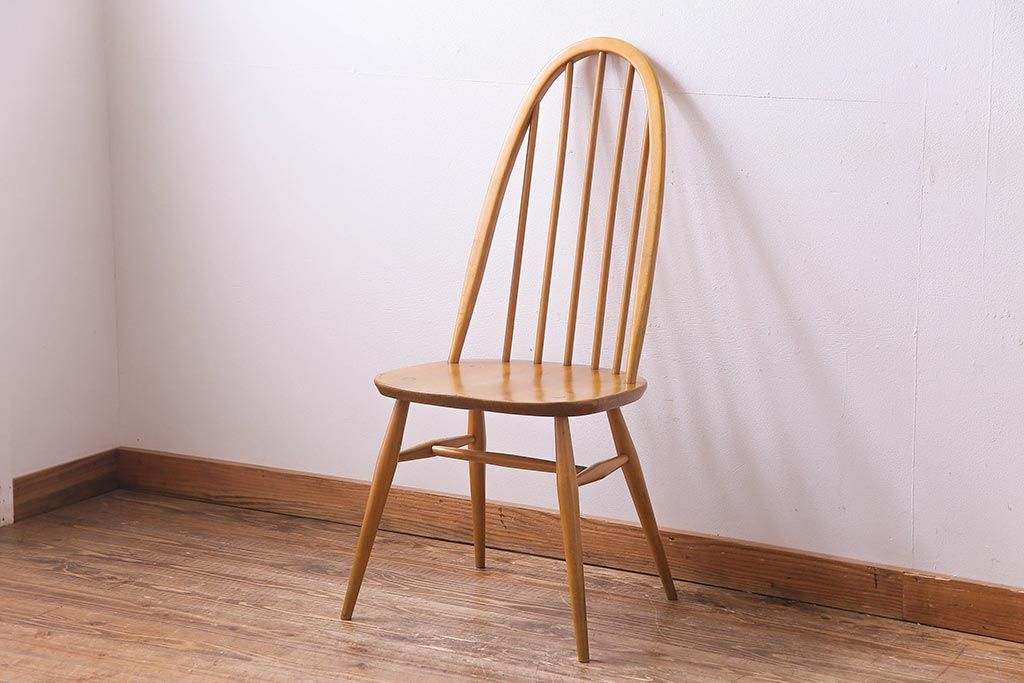 ヴィンテージ家具　イギリスビンテージ　ERCOL(アーコール)　ナチュラルテイストにおすすめなクェーカーチェア(ダイニングチェア)(2)