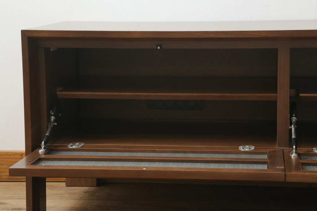 中古　美品　カリモク家具(karimoku)　domani(ドマーニ)　Excel-Life(エクセルライフ)　シンプルなデザインがお部屋に取り入れやすいテレビボード(テレビ台、シアターボード、リビングボード、ローボード、収納棚、戸棚)(定価約50万円)(R-073682)