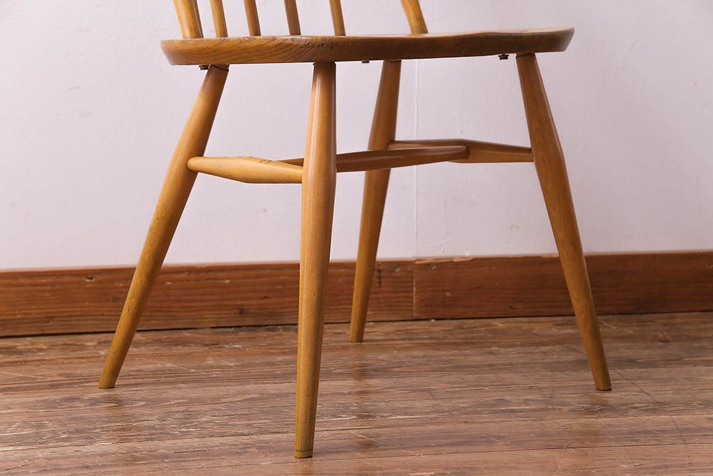 ヴィンテージ家具　イギリスビンテージ　ERCOL(アーコール)　ナチュラルテイストにおすすめなクェーカーチェア(ダイニングチェア)(2)