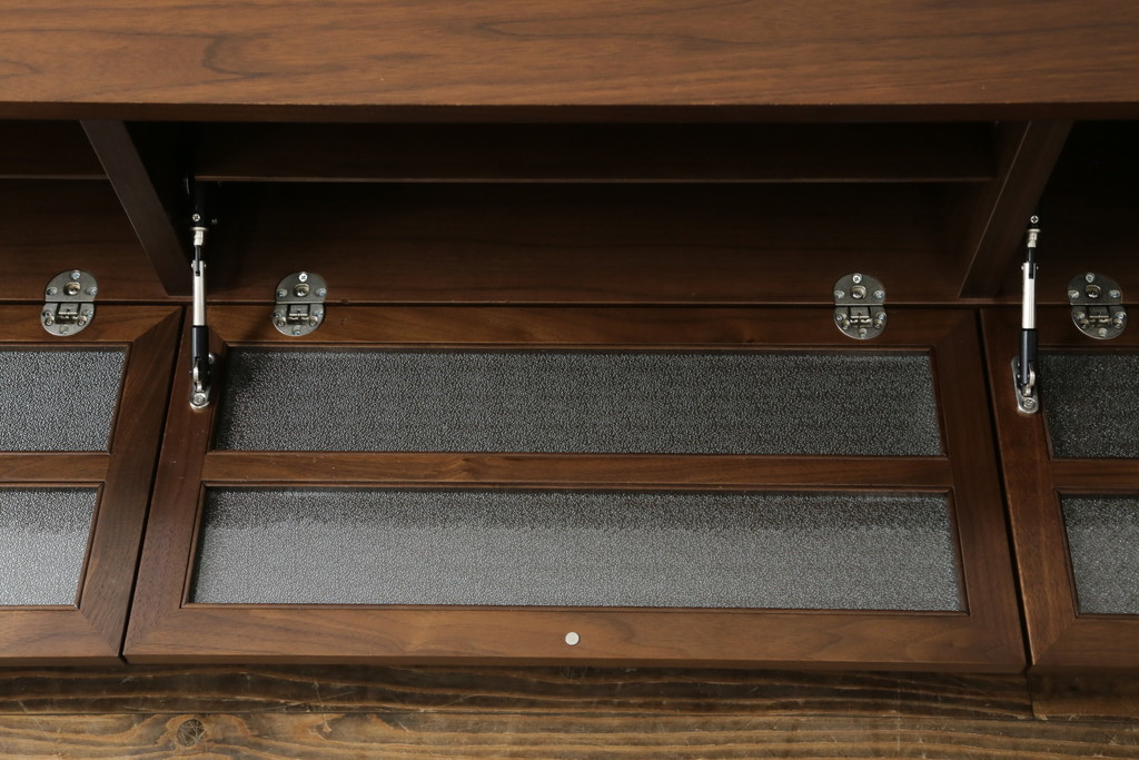 中古　美品　カリモク家具(karimoku)　domani(ドマーニ)　Excel-Life(エクセルライフ)　シンプルなデザインがお部屋に取り入れやすいテレビボード(テレビ台、シアターボード、リビングボード、ローボード、収納棚、戸棚)(定価約50万円)(R-073682)
