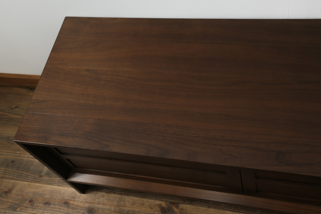 中古　美品　カリモク家具(karimoku)　domani(ドマーニ)　Excel-Life(エクセルライフ)　シンプルなデザインがお部屋に取り入れやすいテレビボード(テレビ台、シアターボード、リビングボード、ローボード、収納棚、戸棚)(定価約50万円)(R-073682)
