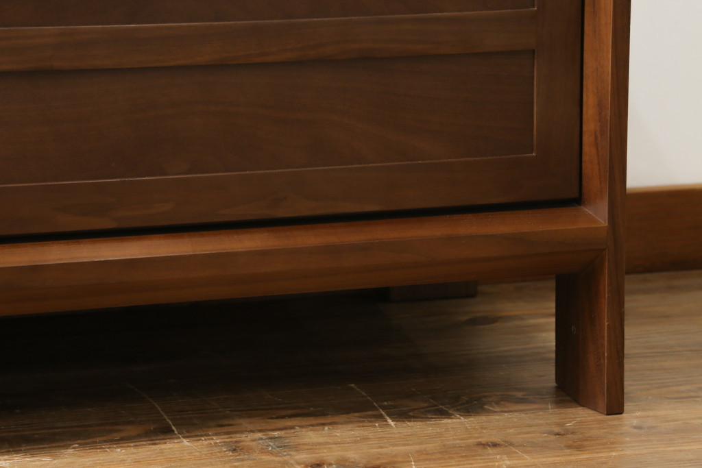 中古　美品　カリモク家具(karimoku)　domani(ドマーニ)　Excel-Life(エクセルライフ)　シンプルなデザインがお部屋に取り入れやすいテレビボード(テレビ台、シアターボード、リビングボード、ローボード、収納棚、戸棚)(定価約50万円)(R-073682)
