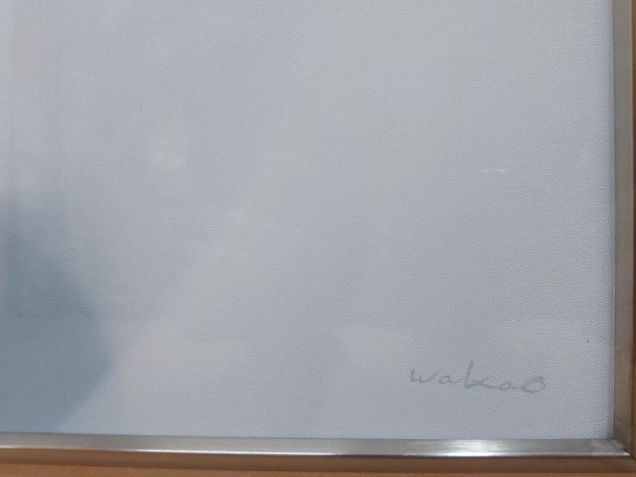 真作　若尾和呂　「大天思々息々」　油彩　F6(6号)　日本画(タリズマニックアート、絵画、人物画、女性、油絵、額装)(R-076907)