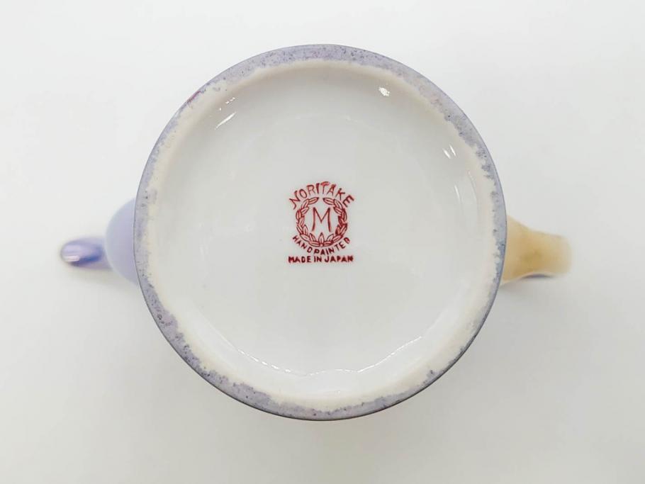 大正～昭和初期　オールドノリタケ　NORITAKE　ラスター彩　金彩　金盛　花蝶　美しい光沢がテーブルを華やかに彩るデミタスコーヒーセット(キャビネット、ティー、ポット、クリーマー、シュガーポット、カップ&ソーサー、C&S、洋食器)(R-083292)