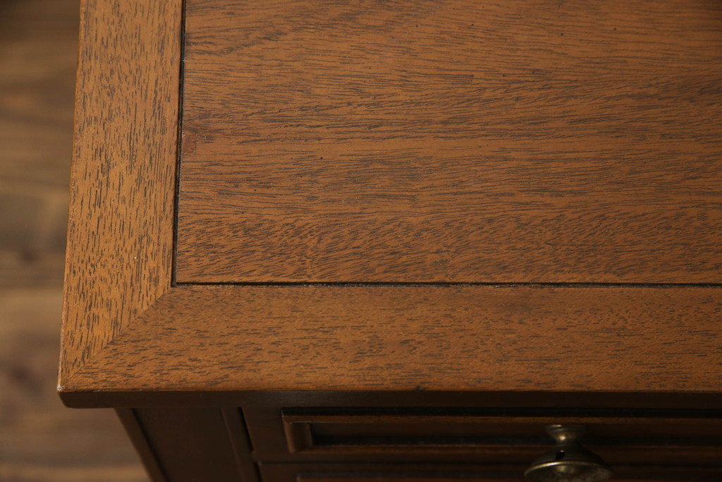 中古　美品　DREXEL HERITAGE(ドレクセルヘリテイジ)　Triune(トライユン)　クラシックなデザインがステキなニーホールデスク(両袖デスク、机、ワークデスク、在宅ワーク用、在宅用)(定価約41万円)(R-066274)