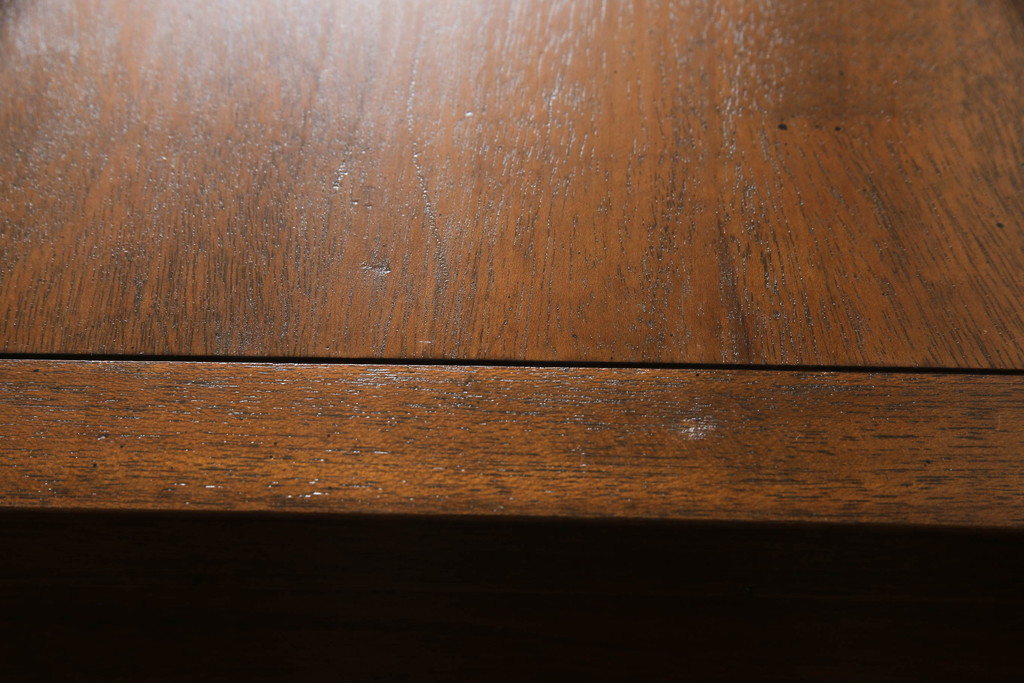 中古　美品　DREXEL HERITAGE(ドレクセルヘリテイジ)　Triune(トライユン)　クラシックなデザインがステキなニーホールデスク(両袖デスク、机、ワークデスク、在宅ワーク用、在宅用)(定価約41万円)(R-066274)