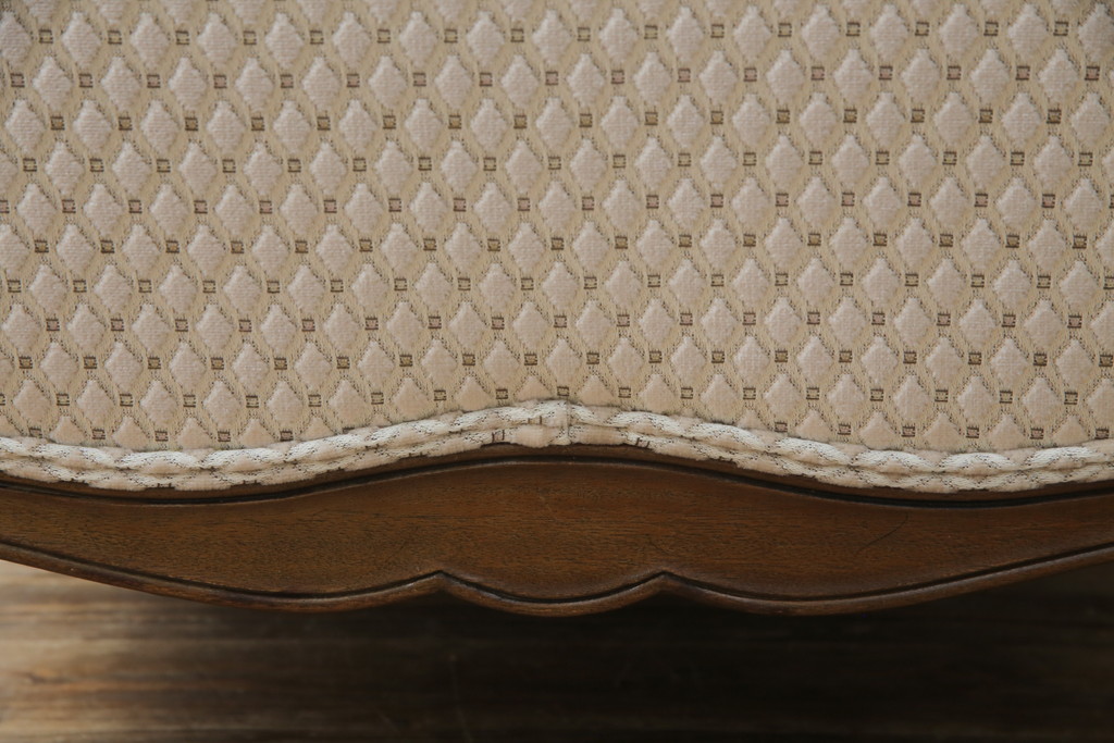 中古　超美品!!　DREXEL HERITAGE(ドレクセルヘリテイジ)　Upholstery(アップホルスタリー)　張り替え済み　クラシカルな佇まいの1Pソファ(アームチェア、一人掛け、1人掛け、ラウンジチェア)(定価約45万円)(R-066488)
