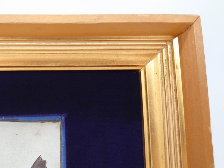 ペルシャ　サファビー朝　ポロをする図　躍動感のある素敵な陶額(在銘、陶画、サファヴィー、壁掛け)(R-070270)