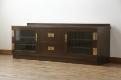 中古　美品　カリモク家具(karimoku)　domani(ドマーニ)　Morganton(モーガントン)　上品な佇まいのテレビ台(テレビボード、リビングボード、ローボード、収納棚、戸棚)(R-074960)