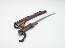 江戸期　楠多門兵行正成?　全長430mm　兜割(武具、在銘、鉄地、鉢割)(R-070342)