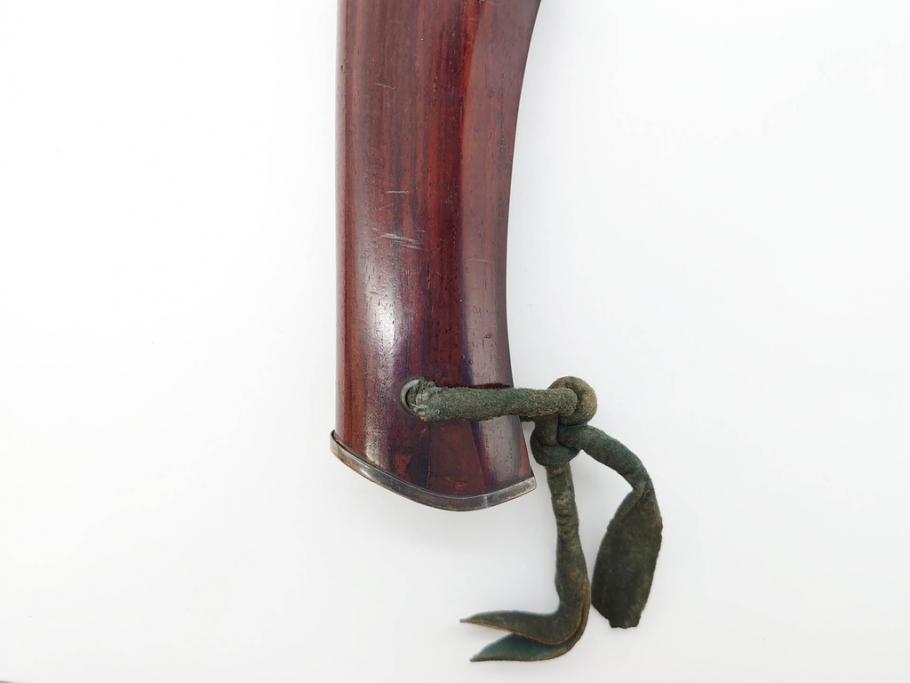 江戸期　楠多門兵行正成?　全長430mm　兜割(武具、在銘、鉄地、鉢割)(R-070342)