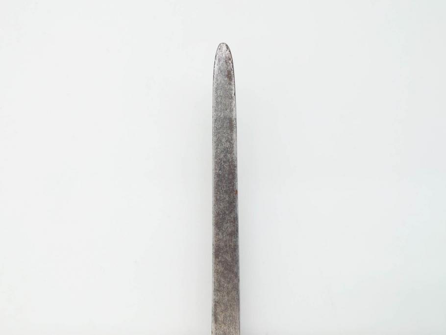 江戸期　楠多門兵行正成?　全長430mm　兜割(武具、在銘、鉄地、鉢割)(R-070342)