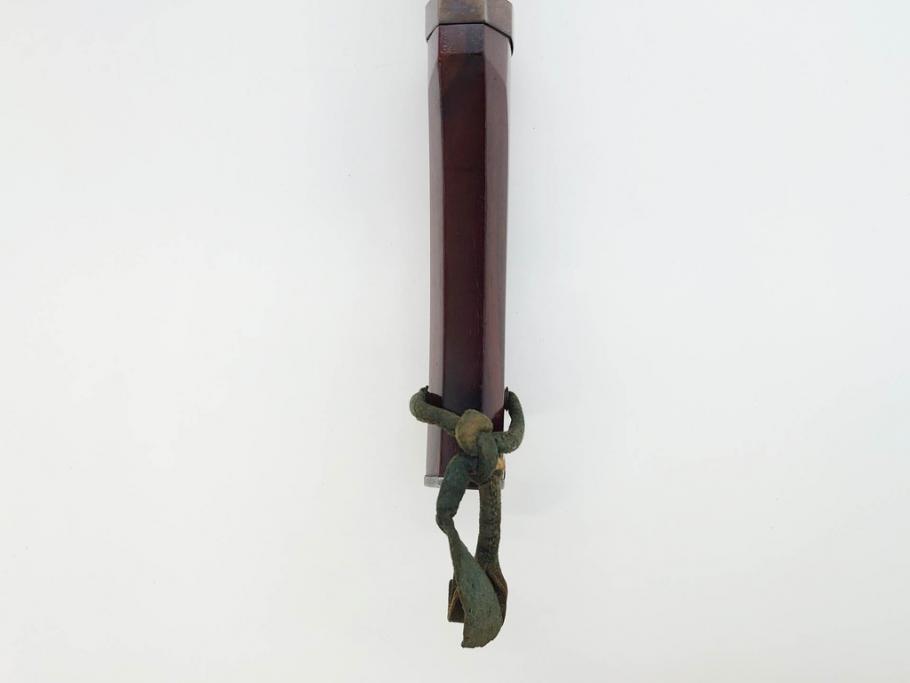 江戸期　楠多門兵行正成?　全長430mm　兜割(武具、在銘、鉄地、鉢割)(R-070342)