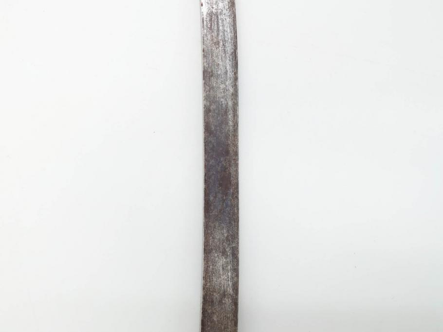 江戸期　楠多門兵行正成?　全長430mm　兜割(武具、在銘、鉄地、鉢割)(R-070342)