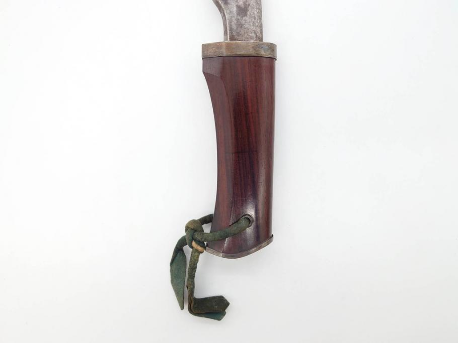 江戸期　楠多門兵行正成?　全長430mm　兜割(武具、在銘、鉄地、鉢割)(R-070342)