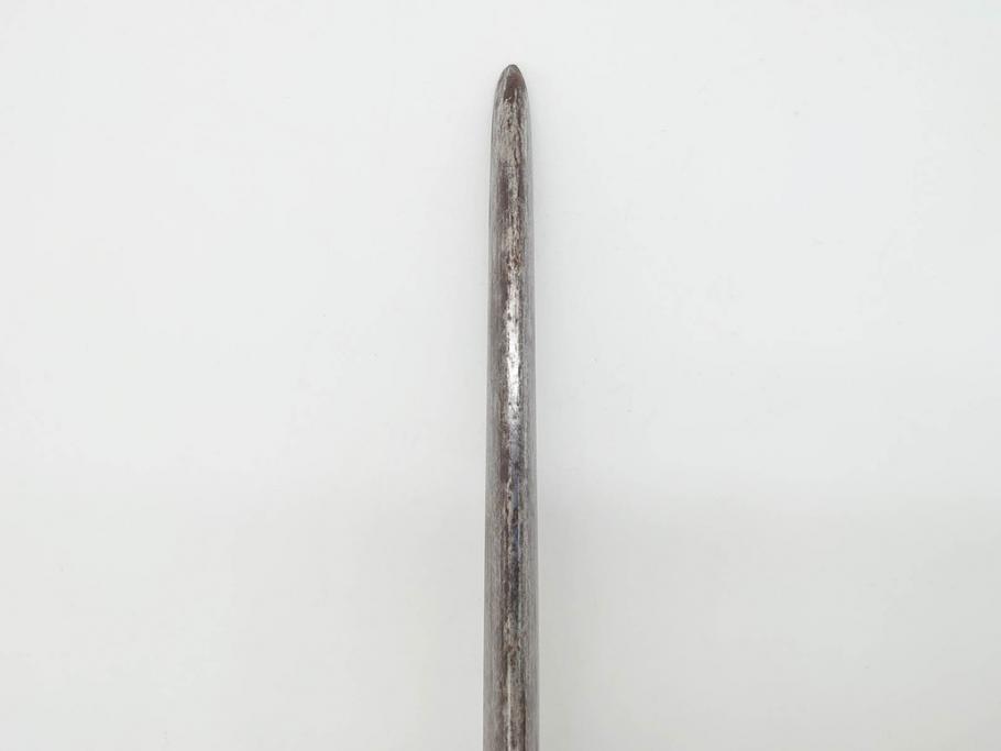 江戸期　楠多門兵行正成?　全長430mm　兜割(武具、在銘、鉄地、鉢割)(R-070342)