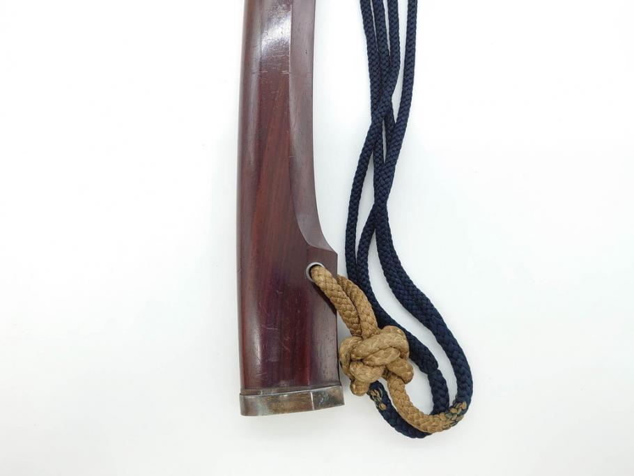 江戸期　楠多門兵行正成?　全長430mm　兜割(武具、在銘、鉄地、鉢割)(R-070342)