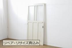 アンティーク建具　大胆かつ繊細な彫刻が美しい障子付き書院戸4枚セット(窓、引き戸、障子戸)(R-080925)