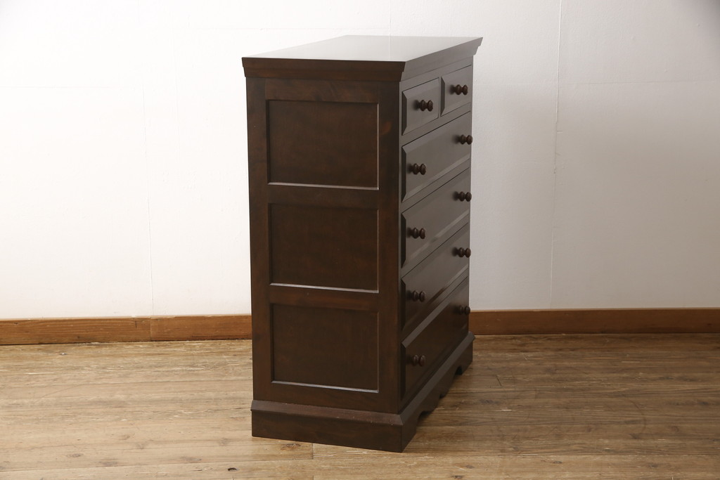 中古　美品　松本民芸家具　シンプルな中に上品さがある#46型ベビータンス(定価約30万円)(チェスト、引き出し、洋服タンス)(R-055033)
