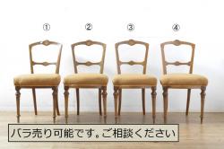 アンティーク家具　イギリスアンティーク　折りたたみ椅子(フォールディングチェア)(2)