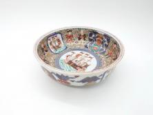 【骨董買取】江戸期　古伊万里　金彩　色絵　大鉢(ラッタン人、だったん人、南蛮舟、韃靼人、南蛮人、深鉢、和食器)を買取りました。