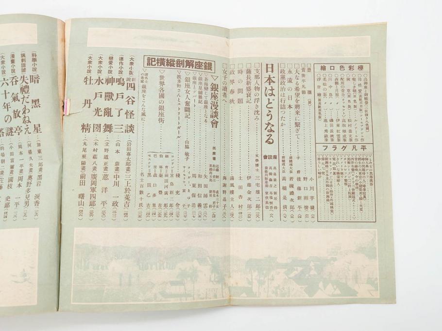 1928年(昭和3年)11月1日発行　第一巻一号　創刊号　1928年(昭和3年)12月号　1929年(昭和4年)1月〜3月号　平凡社　本5冊セット(古本、雑誌)(R-070421)