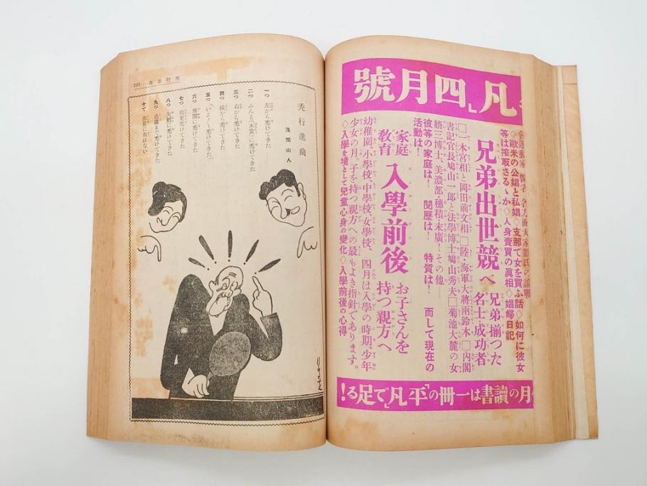 1928年(昭和3年)11月1日発行　第一巻一号　創刊号　1928年(昭和3年)12月号　1929年(昭和4年)1月〜3月号　平凡社　本5冊セット(古本、雑誌)(R-070421)