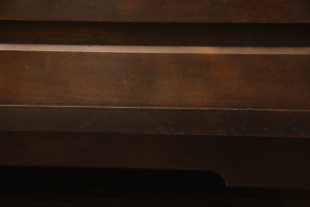 和製ビンテージ　北海道民芸家具　深みのある色合いが魅力の下駄箱(収納棚、戸棚、靴箱、ヴィンテージ)(R-063425)