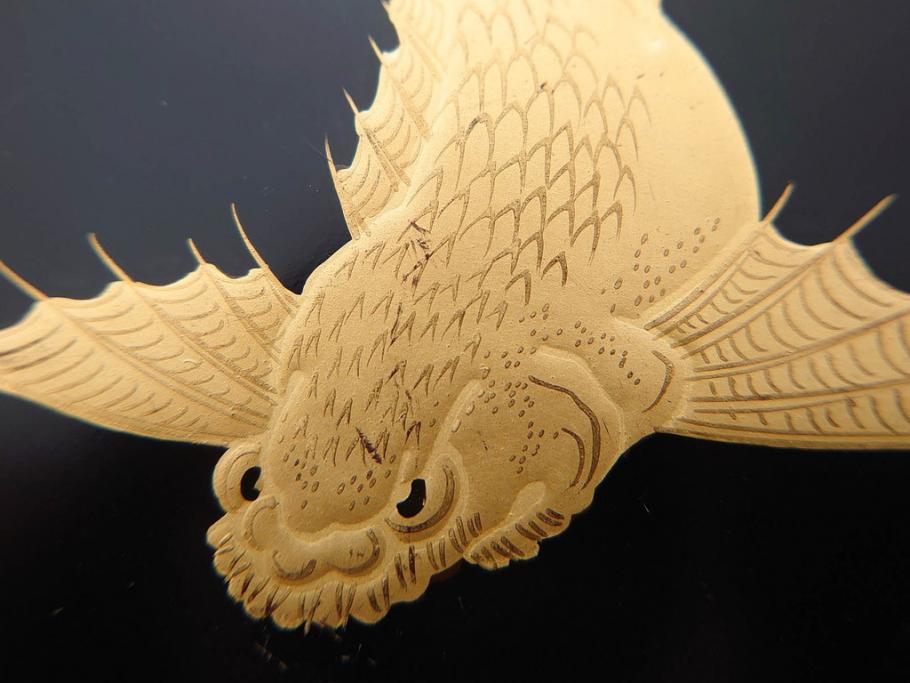金蒔絵 木製 鷲 鯉 縁起の良い色合いが目を惹く吸物椀10客セット