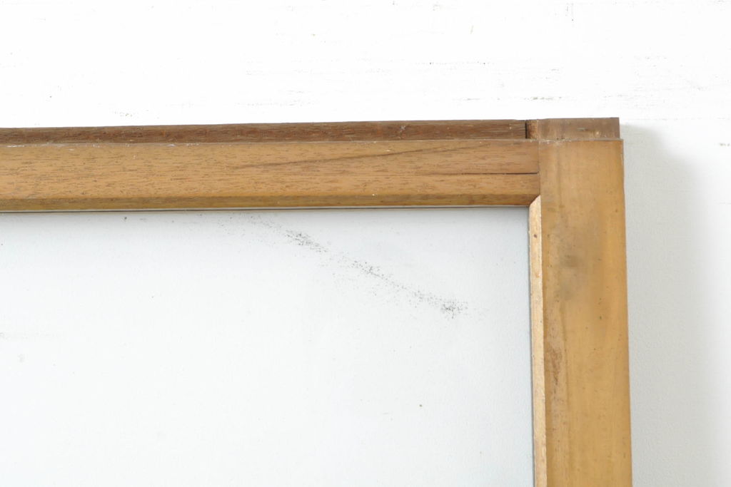 アンティーク建具　経年を感じる風合いが魅力のガラス戸2枚セット(引き戸、建具)(R-062863)